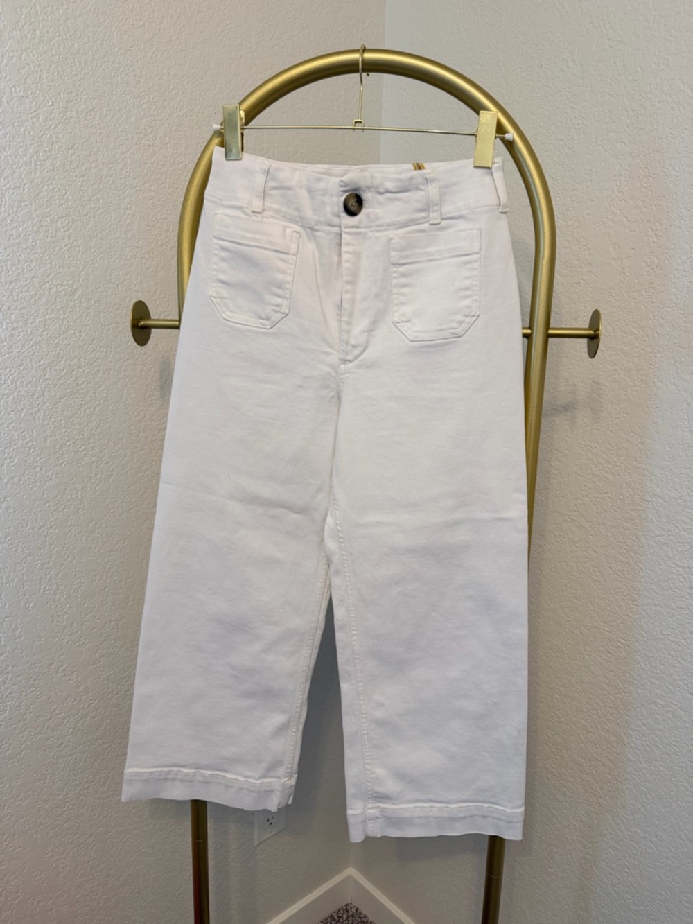 Anthro Maeve White Ankle Jeans 25 inseam
